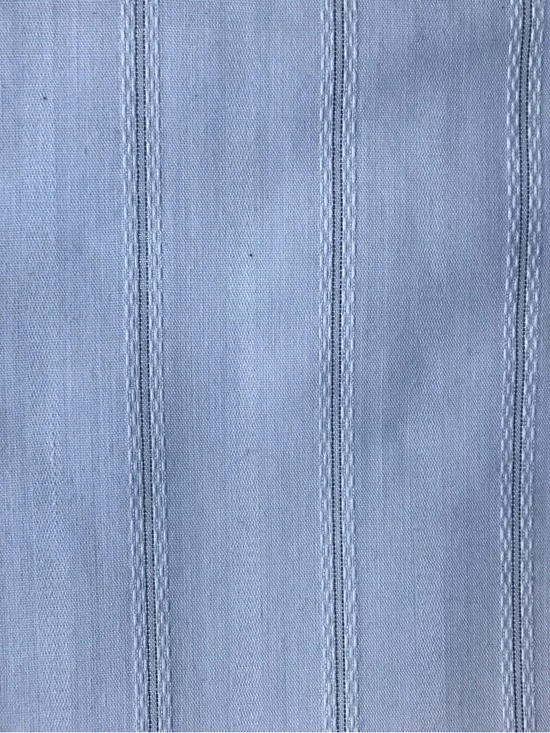 White & Silver Striped Fabric - Picture 5 of 5